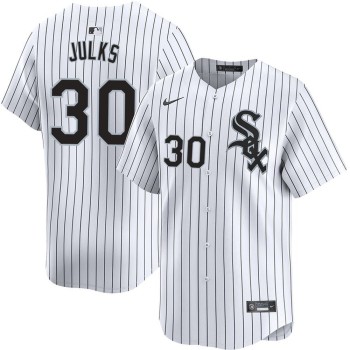Men's Chicago White Sox #30 Corey Julks White Home Official Player Jersey Men's Chicago White Sox #30 Corey Julks White Home Official Player Jersey