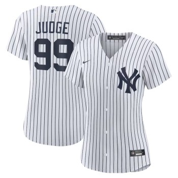 Women's New York Yankees #99 Aaron Judge White Home Replica Player Jersey Women's New York Yankees #99 Aaron Judge White Home Replica Player Jersey