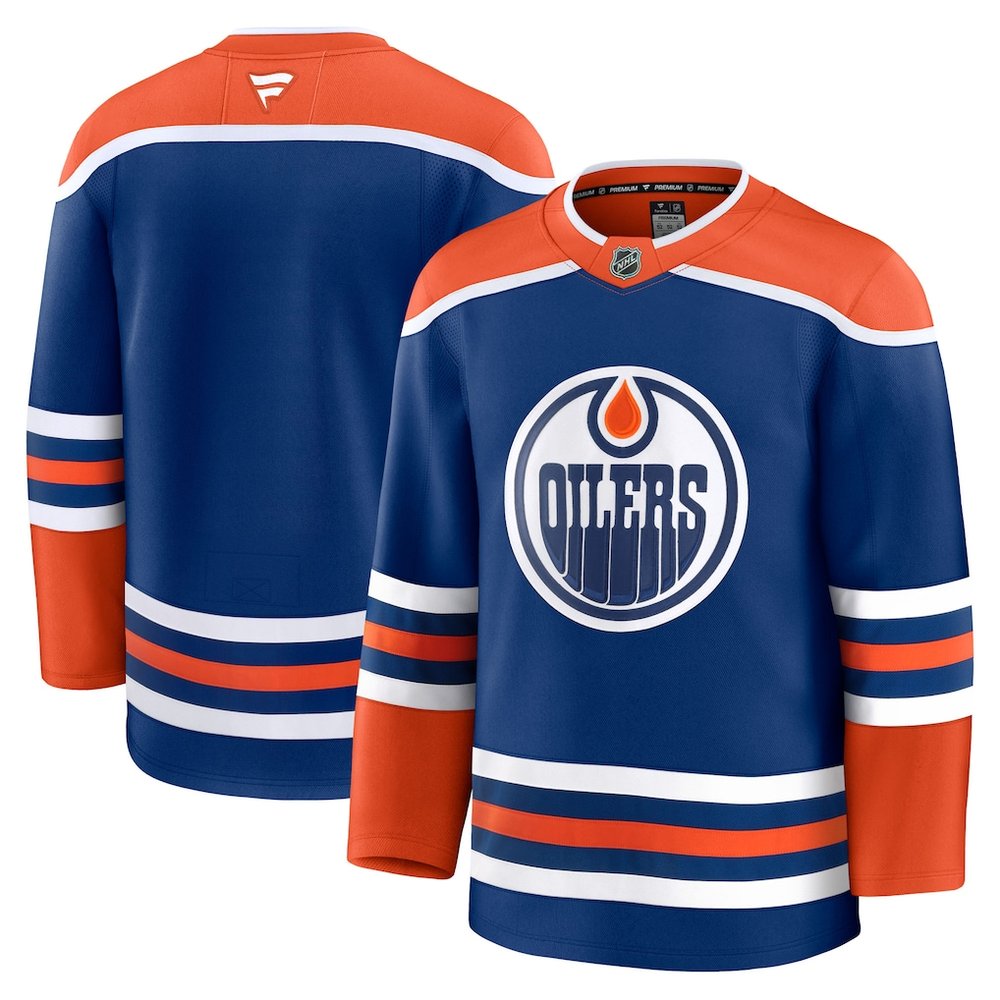 Men's Edmonton Oilers Royal Home Premium Jersey