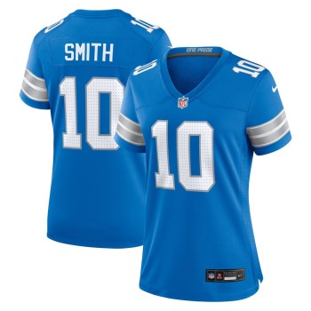 Women's Detroit Lions Tre Quan Smith  Blue Game Jersey Women's Detroit Lions Tre Quan Smith  Blue Game Jersey