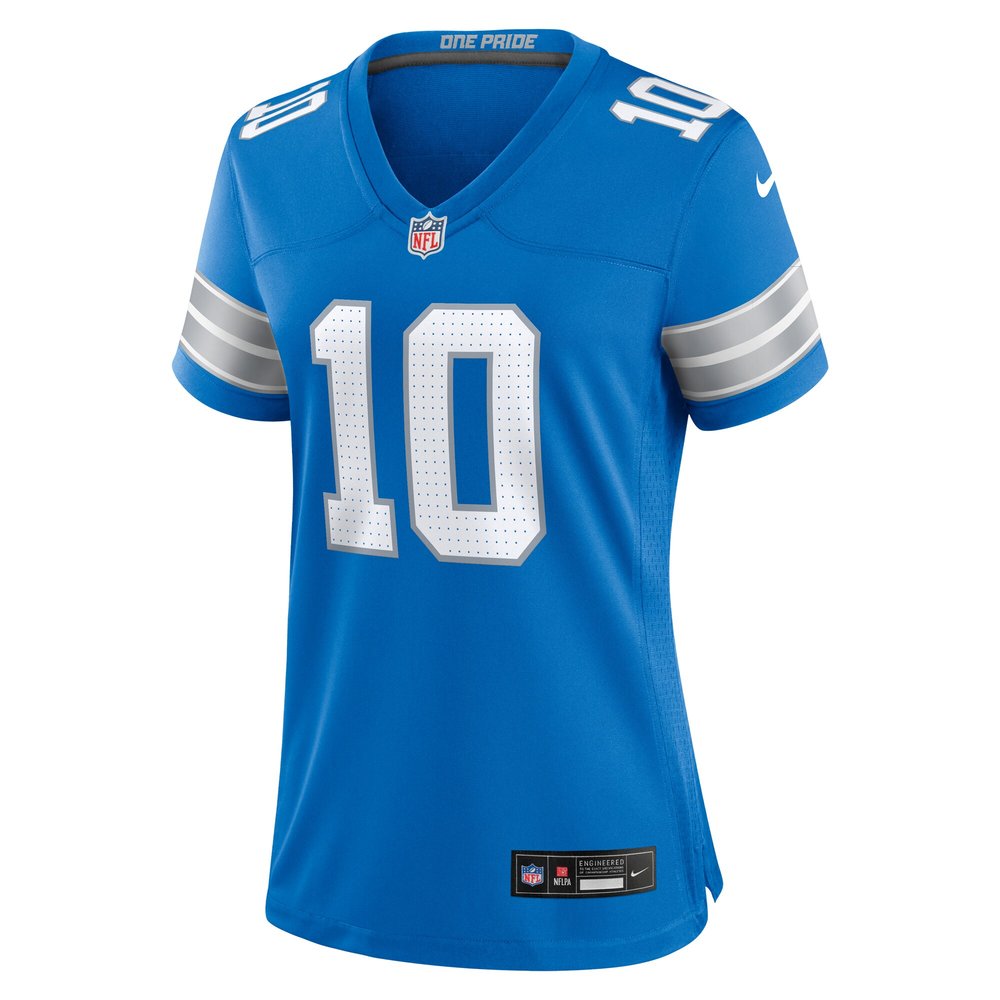 Women's Detroit Lions Tre Quan Smith  Blue Game Jersey Women's Detroit Lions Tre Quan Smith  Blue Game Jersey