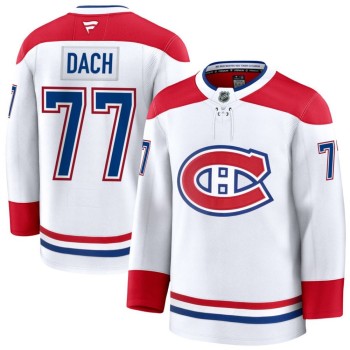 Youth Montreal Canadiens #77 Kirby Dach White Away Jersey Youth Montreal Canadiens #77 Kirby Dach White Away Jersey