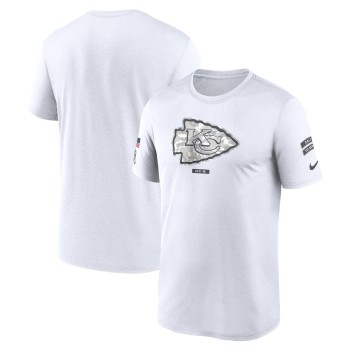 Men's Kansas City Chiefs White 2024 Salute To Service Legend Performance T-Shirt Men's Kansas City Chiefs White 2024 Salute To Service Legend Performance T-Shirt