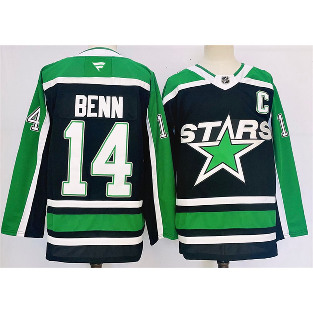 Youth Dallas Stars #14 Jamie Benn Black 2024-25 Reverse Retro Stitched Jersey Youth Dallas Stars #14 Jamie Benn Black 2024-25 Reverse Retro Stitched Jersey