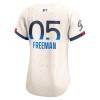 Women's Los Angeles Dodgers #05 Freddie Freeman Nike Cream 2024 City Connect Limited Player Jersey