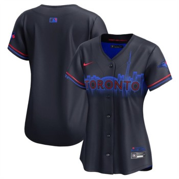 Women's Toronto Blue Jays Blank Black 2024 City Connect Limited Stitched Baseball Jersey(Run Small) Women's Toronto Blue Jays Blank Black 2024 City Connect Limited Stitched Baseball Jersey(Run Small)