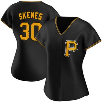 Women's Pittsburgh Pirates #30 Paul Skenes Black City Connect Stitched Jersey Women's Pittsburgh Pirates #30 Paul Skenes Black City Connect Stitched Jersey