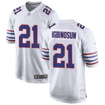 Youth Buffalo Bills #21 Davison Igbinosun White 2026 NFL Draft Game Jersey