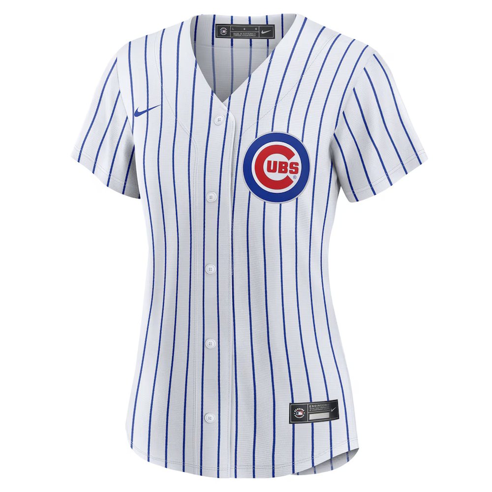 Women's Chicago Cubs #4 Pete Crow-Armstrong White Home Replica Player Jersey Women's Chicago Cubs #4 Pete Crow-Armstrong White Home Replica Player Jersey