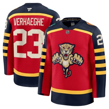 Men's Florida Panthers #23 Carter Verhaeghe Red NHL 2026 Winter Classic Premium Jersey Men's Florida Panthers #23 Carter Verhaeghe Red NHL 2026 Winter Classic Premium Jersey