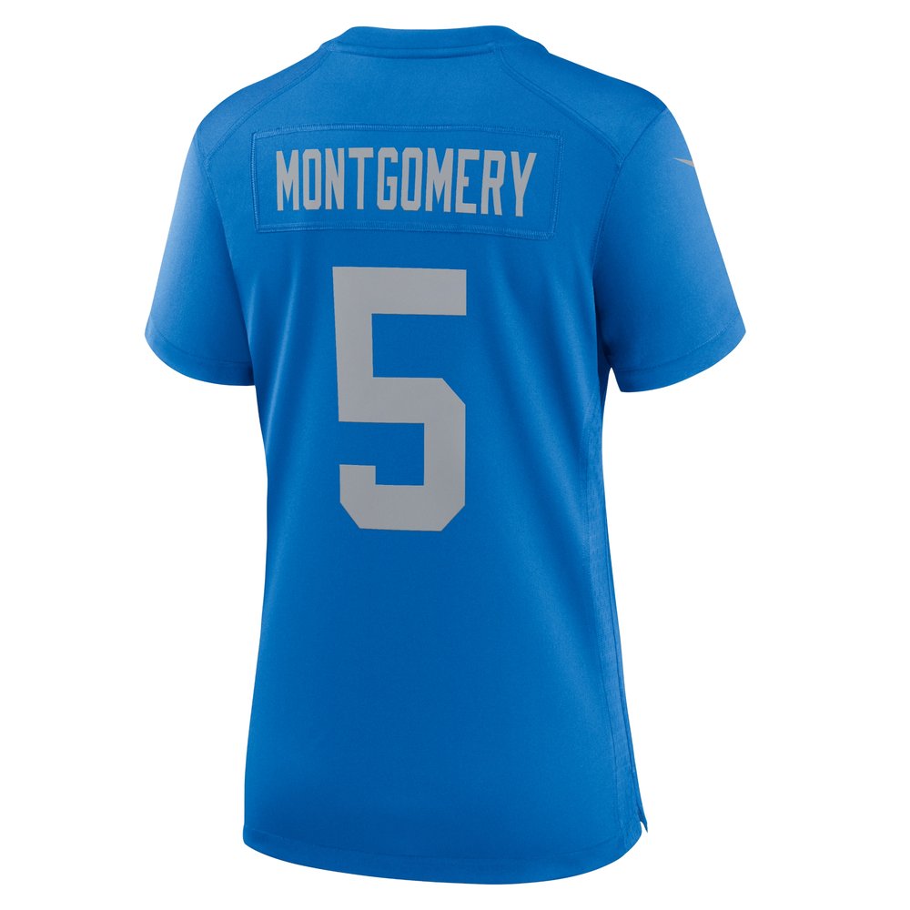 Women's Detroit Lions David Montgomery Blue Alternate Game Jersey Women's Detroit Lions David Montgomery Blue Alternate Game Jersey
