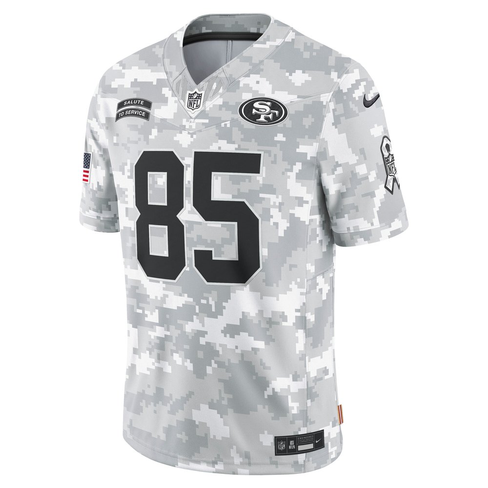 Men's San Francisco 49ers George Kittle Arctic Camo 2024 Salute to Service Limited Jersey Men's San Francisco 49ers George Kittle Arctic Camo 2024 Salute to Service Limited Jersey