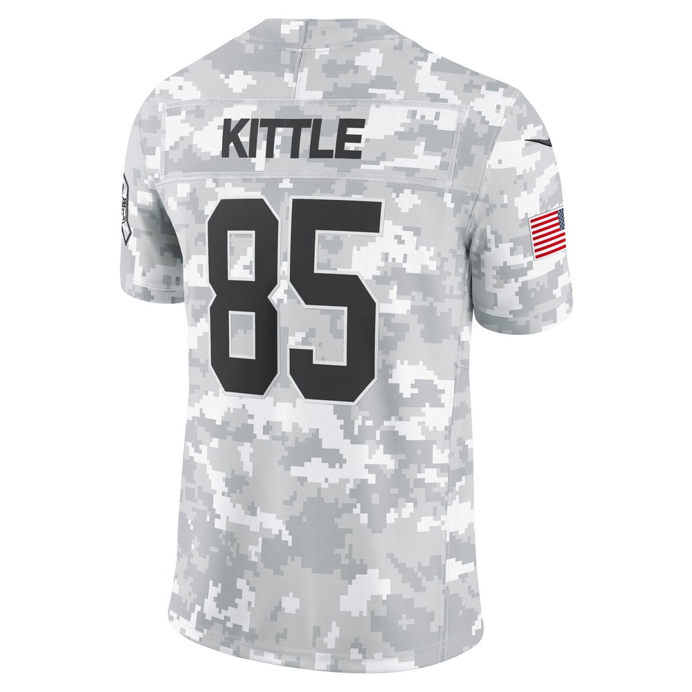 Men's San Francisco 49ers George Kittle Arctic Camo 2024 Salute to Service Limited Jersey Men's San Francisco 49ers George Kittle Arctic Camo 2024 Salute to Service Limited Jersey