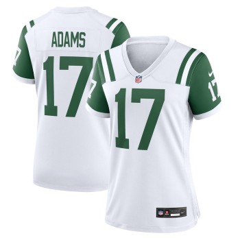 Women's New York Jets #17 Davante Adams White Classic Alternate Game Jersey Women's New York Jets #17 Davante Adams White Classic Alternate Game Jersey