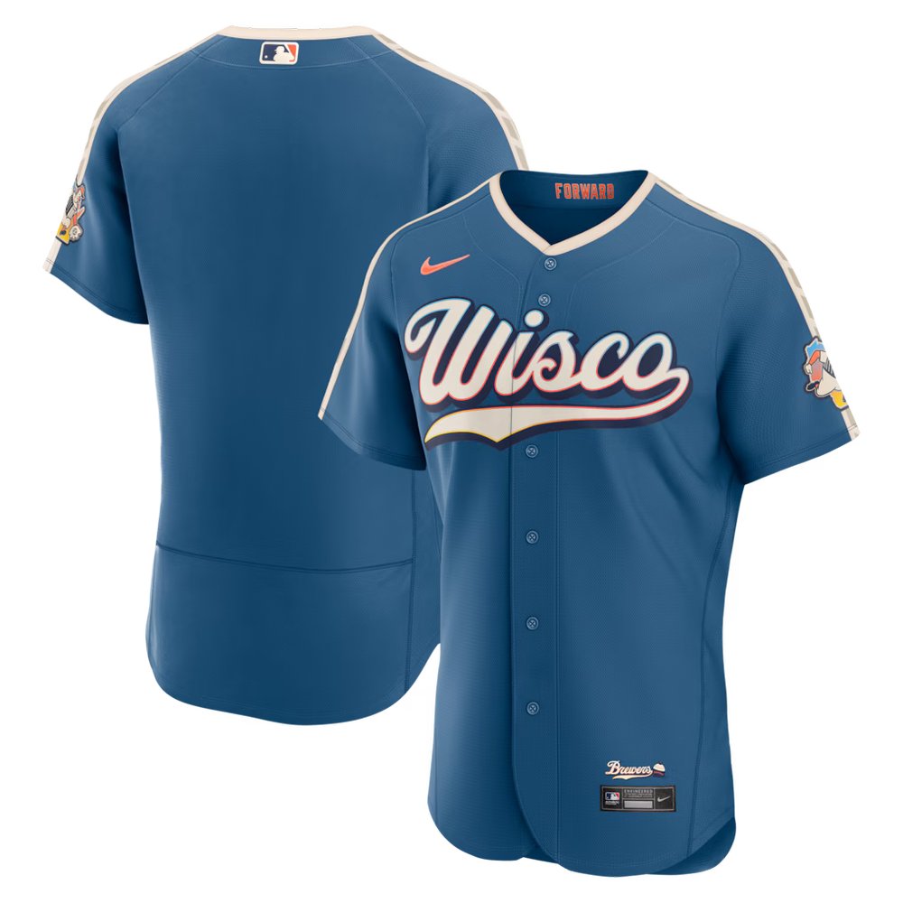 Men's Milwaukee Brewers Nike Mineral Blue 2026 City Connect Authentic Jersey