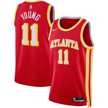 Men's Atlanta Hawks #11 Trae Young Red Swingman Icon Edition Jersey Men's Atlanta Hawks #11 Trae Young Red Swingman Icon Edition Jersey