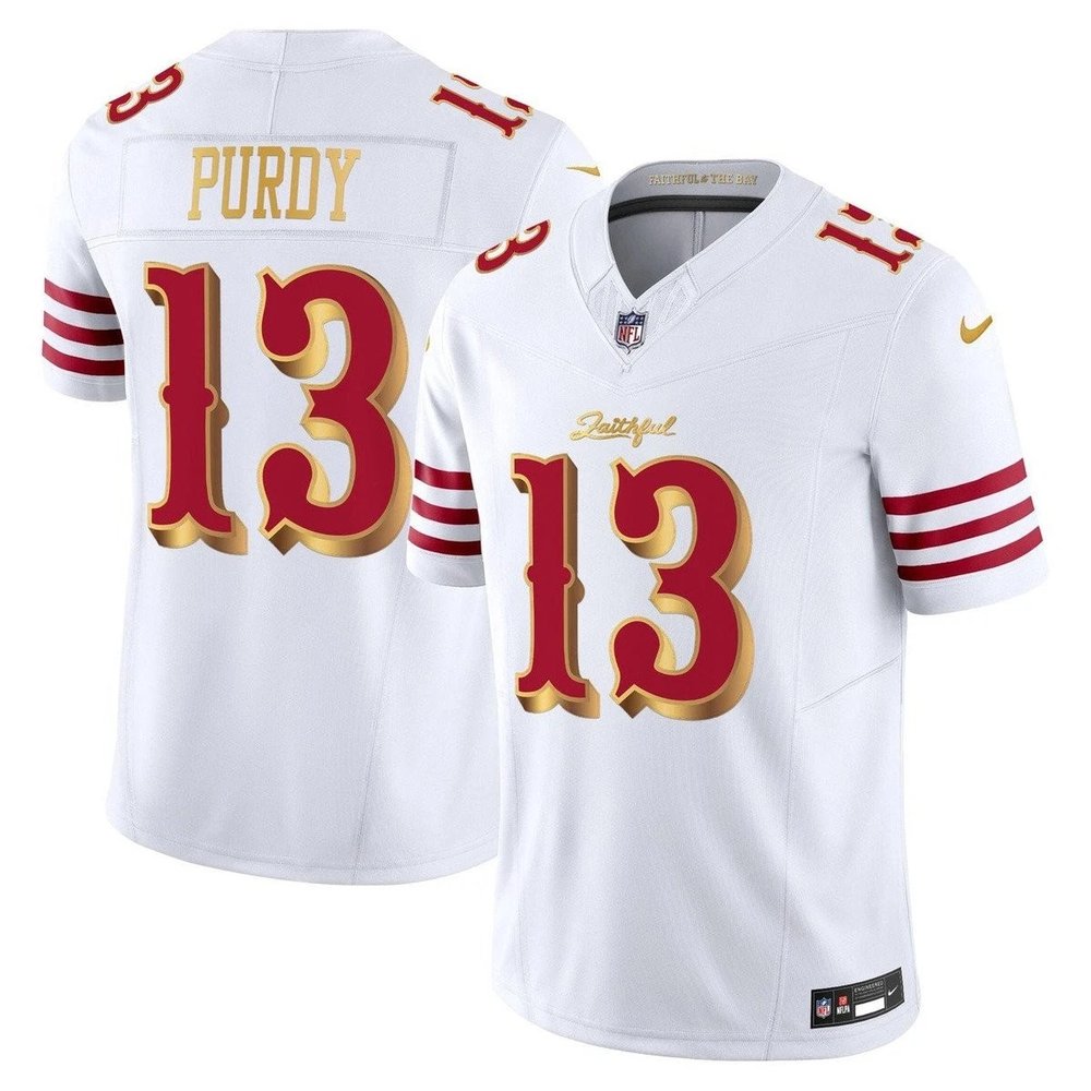 Youth San Francisco 49ers #13 Brock Purdy White Rivalries Collection F.U.S.E. Vapor Limited Stitched Jersey Youth San Francisco 49ers #13 Brock Purdy White Rivalries Collection F.U.S.E. Vapor Limited Stitched Jersey