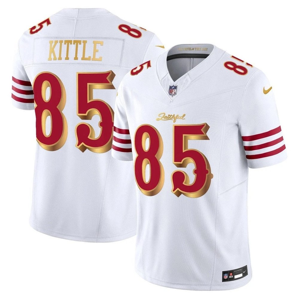 Youth San Francisco 49ers #85 George Kittle White Rivalries Collection F.U.S.E. Vapor Limited Stitched Jersey