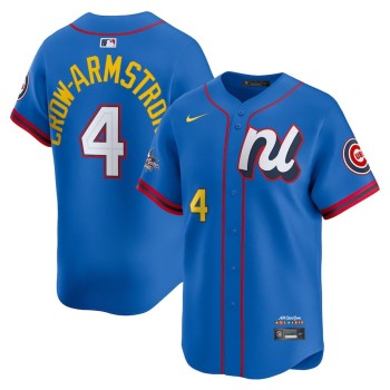 Youth National League #4 Pete Crow-Armstrong Nike Blue 2025 All-Star Edition Limited Player Jersey Youth National League #4 Pete Crow-Armstrong Nike Blue 2025 All-Star Edition Limited Player Jersey