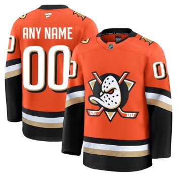 Youth Anaheim Ducks Orange Home Custom Jersey Youth Anaheim Ducks Orange Home Custom Jersey