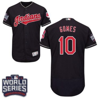 indians #10 Yan Gomes Navy Blue Flexbase Authentic Collection 2016 World Series Bound Stitched MLB Jersey indians #10 Yan Gomes Navy Blue Flexbase Authentic Collection 2016 World Series Bound Stitched MLB Jersey