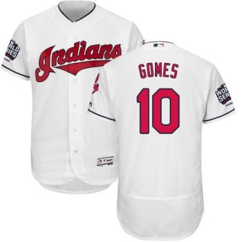 indians #10 Yan Gomes White Flexbase Authentic Collection 2016 World Series Bound Stitched MLB Jersey indians #10 Yan Gomes White Flexbase Authentic Collection 2016 World Series Bound Stitched MLB Jersey