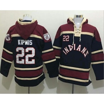 indians #22 Jason Kipnis Black Sawyer Hooded Sweatshirt MLB Hoodie indians #22 Jason Kipnis Black Sawyer Hooded Sweatshirt MLB Hoodie