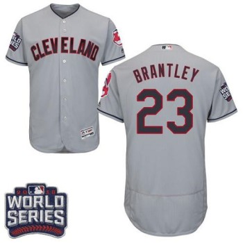 indians #23 Michael Brantley Grey Flexbase Authentic Collection 2016 World Series Bound Stitched MLB Jersey indians #23 Michael Brantley Grey Flexbase Authentic Collection 2016 World Series Bound Stitched MLB Jersey