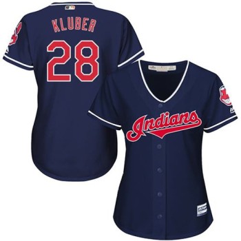 indians #28 Corey Kluber Navy Blue Women's Alternate Stitched MLB Jersey indians #28 Corey Kluber Navy Blue Women's Alternate Stitched MLB Jersey