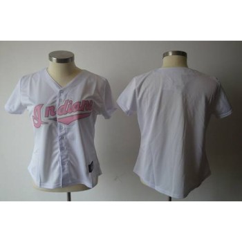 indians Blank White With Pink No. Women's Fashion Stitched MLB Jersey indians Blank White With Pink No. Women's Fashion Stitched MLB Jersey