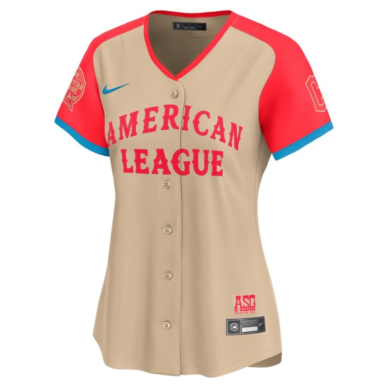 Women's American League Jose Ramirez Nike Cream 2024 MLB All-Star Game Limited Player Jersey Women's American League Jose Ramirez Nike Cream 2024 MLB All-Star Game Limited Player Jersey