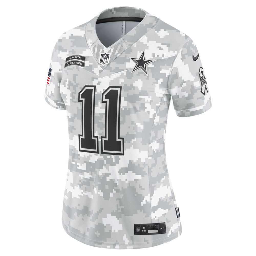 Women's Dallas Cowboys Micah Parsons Arctic Camo 2024 Salute to Service Limited Jersey Women's Dallas Cowboys Micah Parsons Arctic Camo 2024 Salute to Service Limited Jersey