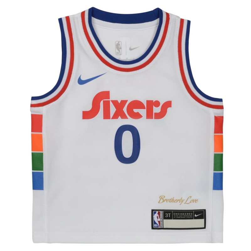 Toddler Philadelphia 76ers Tyrese Maxey Nike White 2024/25 Swingman Player Jersey - City Edition Toddler Philadelphia 76ers Tyrese Maxey Nike White 2024/25 Swingman Player Jersey - City Edition