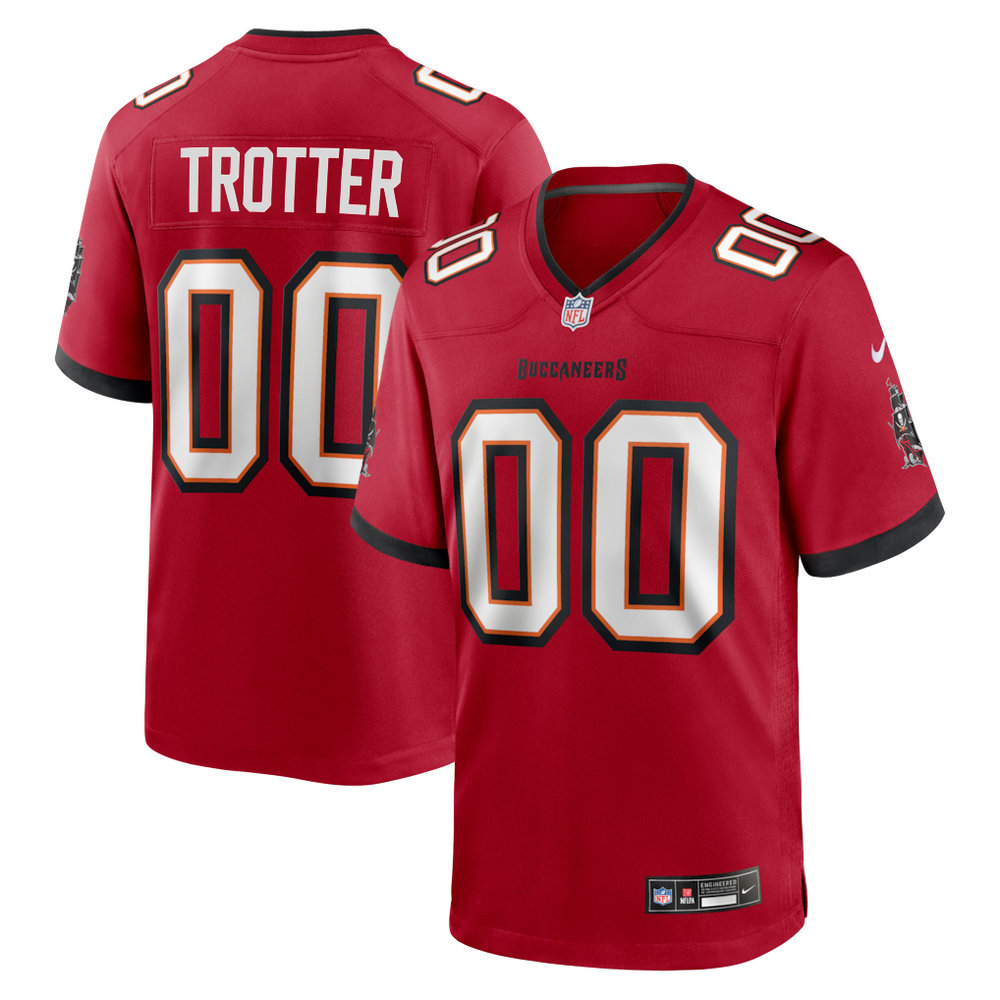 Youth Tampa Bay Buccaneers Josiah Trotter Red 2026 NFL Draft Game Jersey