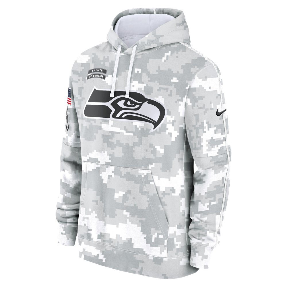 Men's Seattle Seahawks Arctic Camo 2024 Salute to Service Club Fleece Pullover Hoodie Men's Seattle Seahawks Arctic Camo 2024 Salute to Service Club Fleece Pullover Hoodie