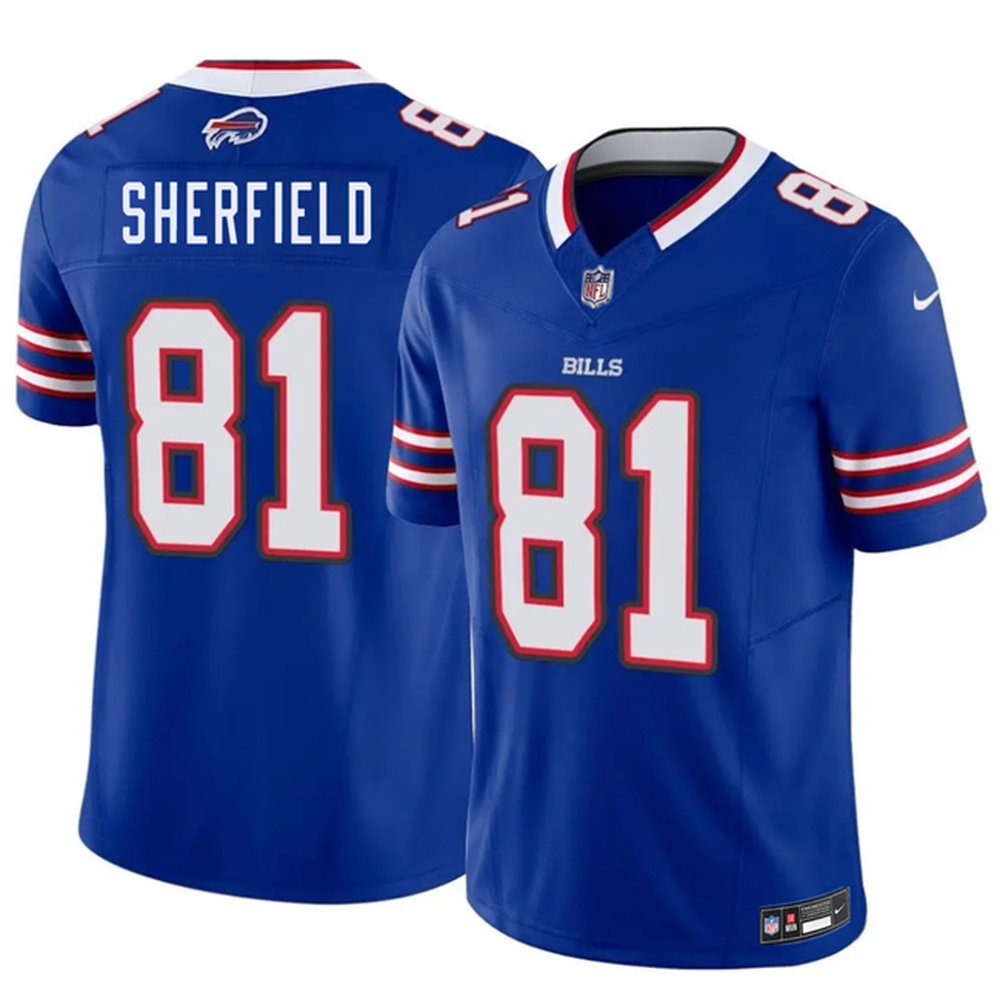 Youth Buffalo Bills #81 Trent Sherfield Royal 2026 NFL Draft Vapor F.U.S.E. Limited Jersey Youth Buffalo Bills #81 Trent Sherfield Royal 2026 NFL Draft Vapor F.U.S.E. Limited Jersey