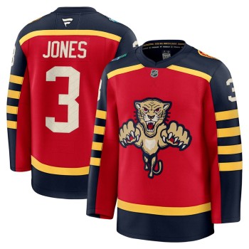 Men's Florida Panthers #3 Seth Jones Red NHL 2026 Winter Classic Premium Jersey