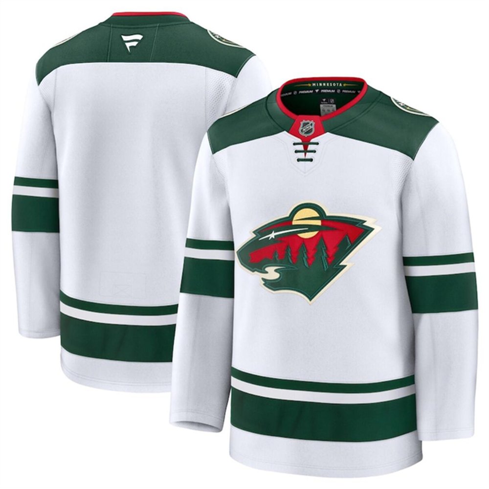 Youth Minnesota Wild Blank White 2024-25 Away Stitched Hockey Jersey Youth Minnesota Wild Blank White 2024-25 Away Stitched Hockey Jersey