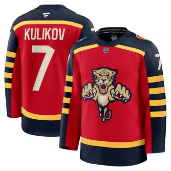 Men's Florida Panthers #7 Dmitry Kulikov Red NHL 2026 Winter Classic Premium Jersey