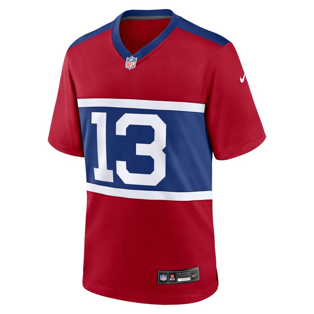 Men's New York Giants Jalin Hyatt Century Red Alternate Player Game Jersey Men's New York Giants Jalin Hyatt Century Red Alternate Player Game Jersey