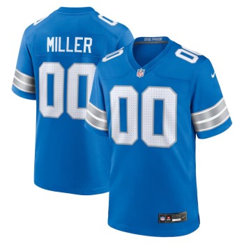 Youth Detroit Lions Blake Miller Blue 2026 NFL Draft Game Jersey