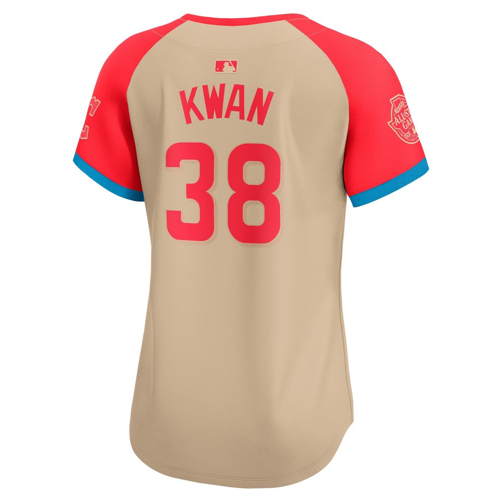 Women's American League Steven Kwan Cream 2024 MLB All-Star Game Limited Player Jersey Women's American League Steven Kwan Cream 2024 MLB All-Star Game Limited Player Jersey