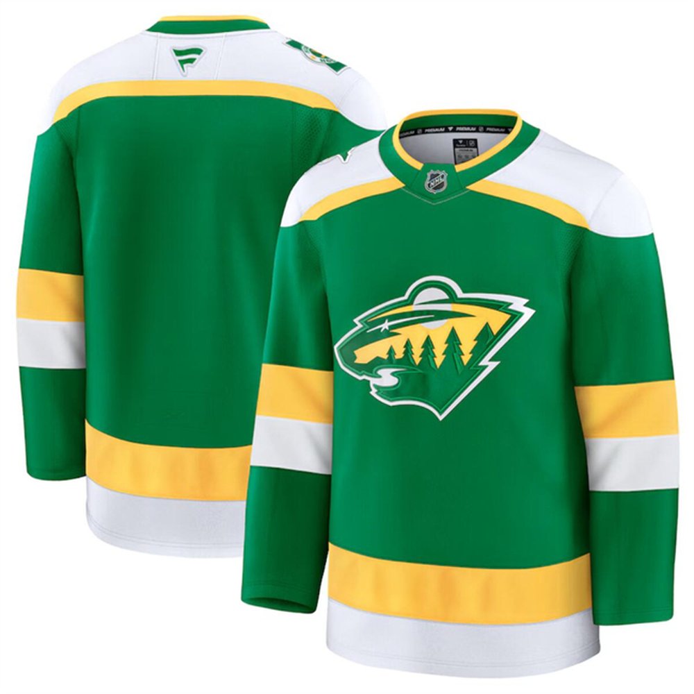 Youth Minnesota Wild Blank Green 2024-25 Alternate Stitched Hockey Jersey