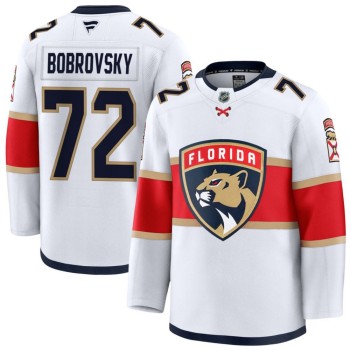 Men's Florida Panthers #72 Sergei Bobrovsky White Premium Jersey