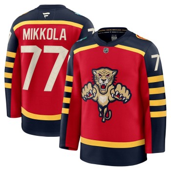 Men's Florida Panthers #77 Niko Mikkola Red NHL 2026 Winter Classic Premium Jersey