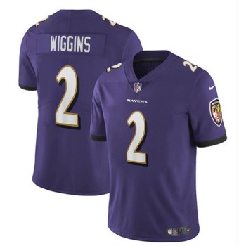 Youth Baltimore Ravens #2 Nate Wiggins Purple 2024 Draft Vapor Limited Football Jersey Youth Baltimore Ravens #2 Nate Wiggins Purple 2024 Draft Vapor Limited Football Jersey