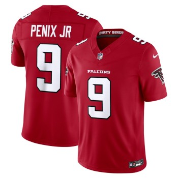 Men's Atlanta Falcons #9 Michael Penix Jr. Red Vapor F.U.S.E. Sewn Down Limited Jersey