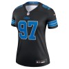 Women's Detroit Lions #97 Aidan Hutchinson Black Legend Jersey