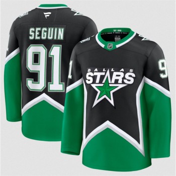 Youth Dallas Stars #91 Tyler Seguin Black 2025-26 Alternate Stitched Hockey Jersey Youth Dallas Stars #91 Tyler Seguin Black 2025-26 Alternate Stitched Hockey Jersey
