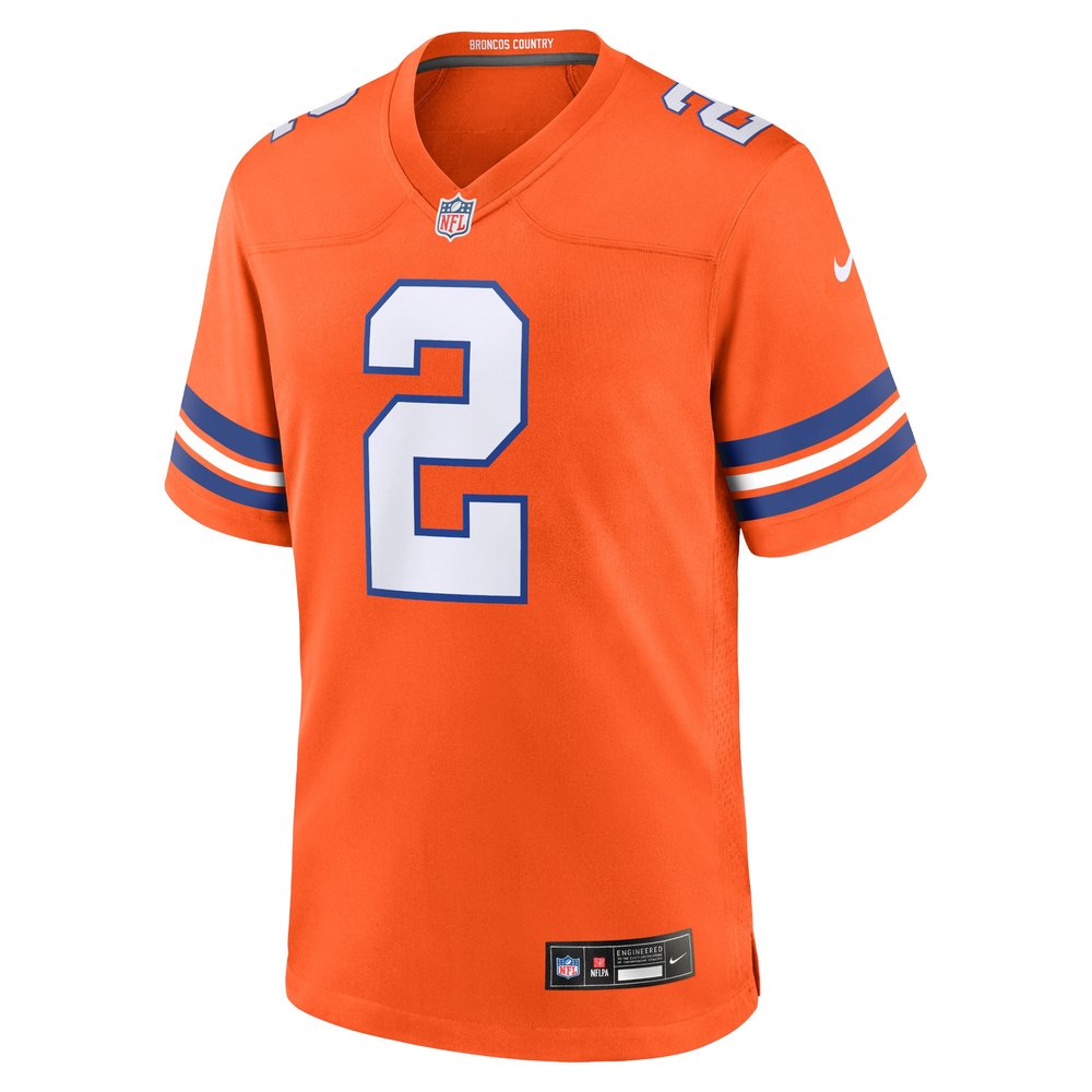 Men's Denver Broncos Patrick Surtain II Orange Mile High Collection 1977 Throwback Player Game Jersey Men's Denver Broncos Patrick Surtain II Orange Mile High Collection 1977 Throwback Player Game Jersey